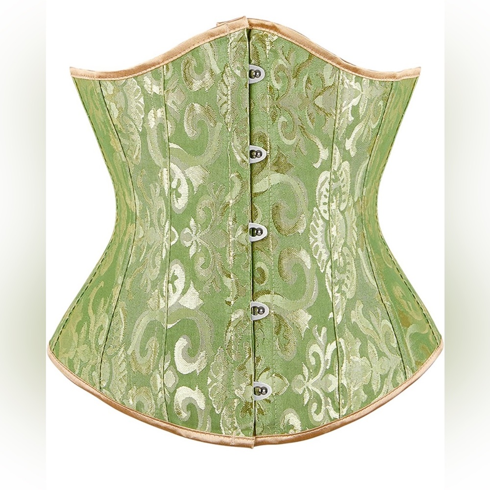 Alivila.Y Fashion Corset Womens Brocade Underbust Boned Bustier, Size Small